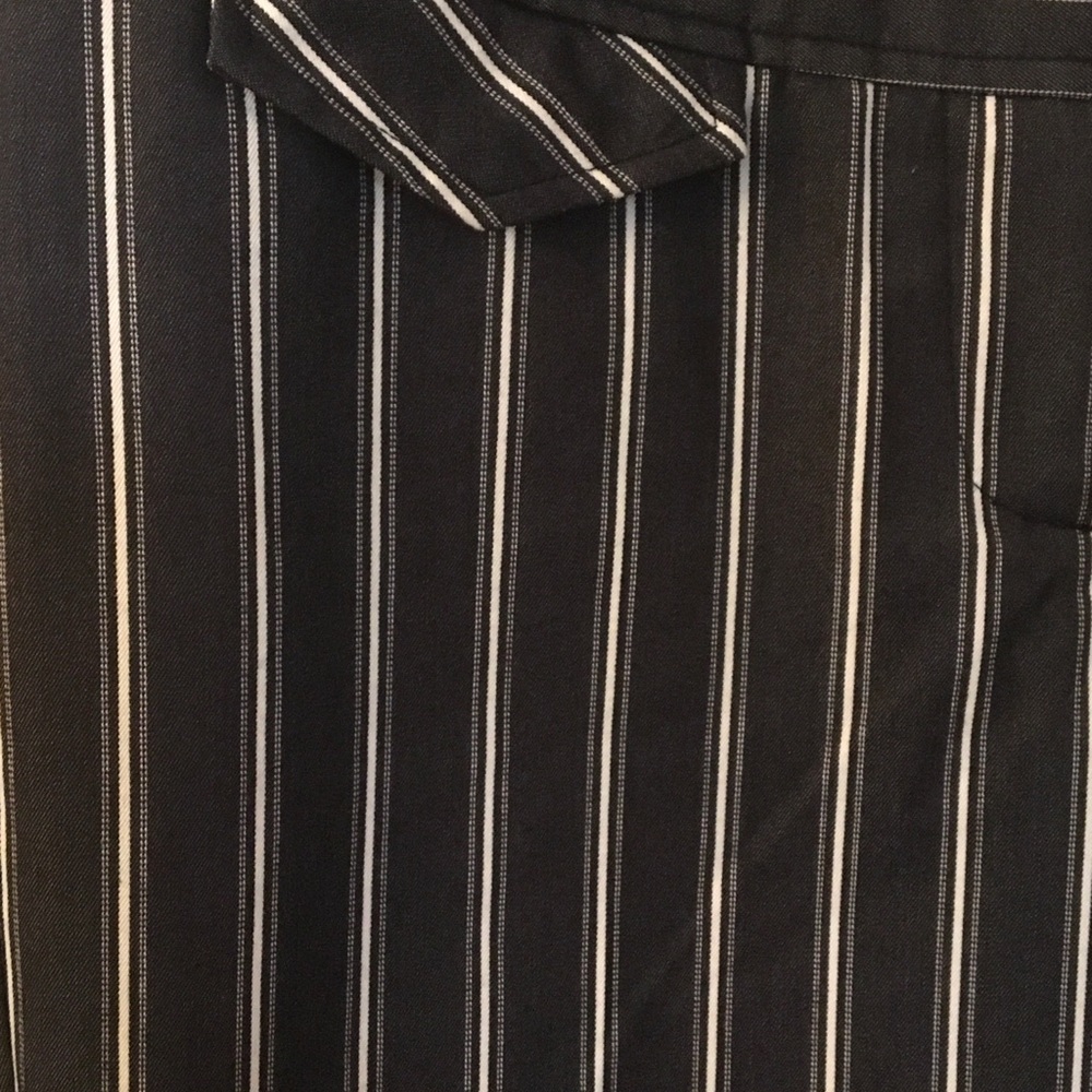 NEW STAR CITY Striped Capri’s gray & beige stripes Sz 9 - Picture 5 of 12